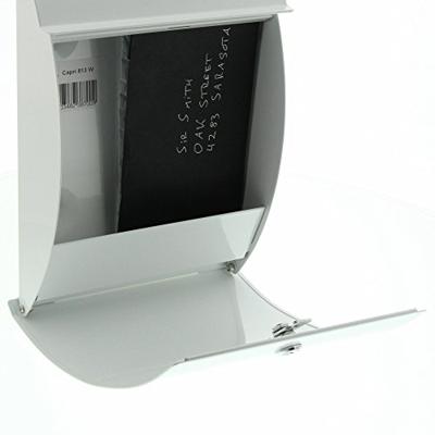 Burg Wächter 38700 CAPRI 813 W Brievenbus Plaatstaal Wit Sleutelslot