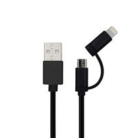 Ansmann USB-kabel, 2-in-1, 1,2 m, diverse kabels - thumbnail
