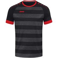 JAKO 4214 Shirt Celtic Melange Km - Zwart/Sportrood - XL - thumbnail