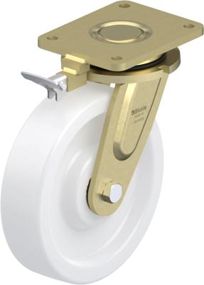 Blickle LS-SPO 250K-RI4 Zwenkwiel met rem Wieldiameter: 250 mm Draagvermogen (max.): 2000 kg 1 stuk(s)