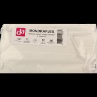 Easyessentials Mondkapje wasbare katoen 3-laags wit 5 Stuks - thumbnail