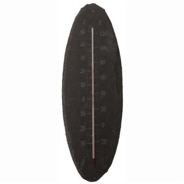 Leisteen thermometer ovaal gr. / Outhings Leisteen thermometer ovaal gr. / Outhings
