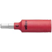 Wiha 246247 Dopsleutelinzet geïsoleerd 1/4" binnenzeskant 6.0 mm x 65 mm - 43112 - thumbnail