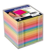 Transparante Kangaro memokubus met 700 vel gekleurd - thumbnail