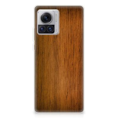Motorola Moto X30 Pro | Bumper Hoesje | Donker Hout