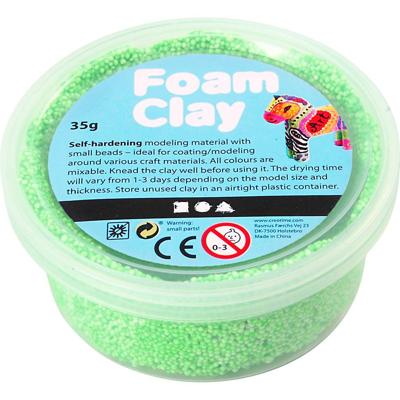 Foam Clay - neon groen, 35gr. Foam Clay - neon groen, 35gr.
