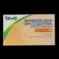 Teva Ibuprofen 400mg liquid caps 20 Capsules - thumbnail