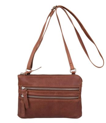 Cowboysbag Crossbody Schoudertas Tiverton Cognac