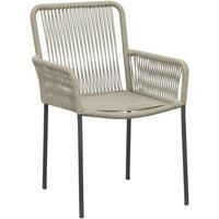 Terrasstoel Gerona - naturel/antraciet - thumbnail