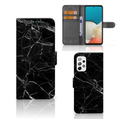 Samsung Galaxy A73 5G | Bookcase | Marmer Zwart - Origineel Cadeau Vader