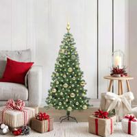 VidaXL Kerstboom met 150 led met standaard groen 120 cm pvc - thumbnail