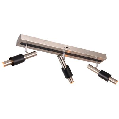 LED Plafondspot - Trio Select Ikaris - 3 Lichtpunten van 4.5 Watt - Dimbaar - Aanpasbare Lichtkleur - IP20 - Mat Nikkel - Metaal