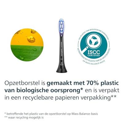 Verpakking van 4 opzetborstels - PHILIPS - HX9054/88 - G3 Zwart - thumbnail