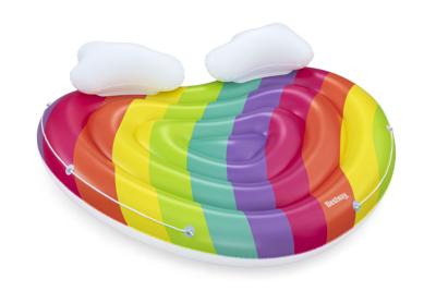 Bestway Opblaasbaar Drijvend Eiland Regenboog 175x163 cm Strand en Zwembad 43722
