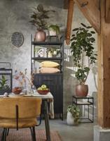 Mica Decorations Bloempot - creme - mat - keramiek - 24 x 22 cm - thumbnail