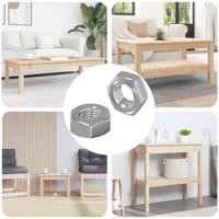 Zeshoekige Moeren 2 pcs Zilver m8 IJzer - thumbnail