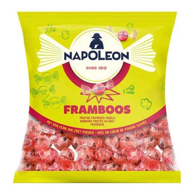 Napoleon snoepjes framboos, zak van 1 kg