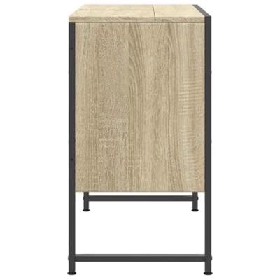 Wastafelkast 80x33x60 cm bewerkt hout sonoma eikenkleurig Wastafelkast 80x33x60 cm bewerkt hout sonoma eikenkleurig