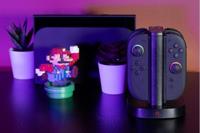 Oplaadstation - KONIX - 2 paar Joy-Con-controllers - LED-oplaadindicator - USB-A-aansluiting - Zwart - thumbnail