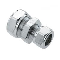 Bonfix knelkoppeling - Overschuifkoppeling - 15mm x 10mm - Vertint Messing - thumbnail