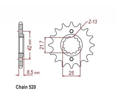 ESJOT Sprocket 520 16z standard