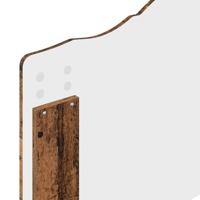 Bedframe met hoofdeinde Oudhout 90 x 200 cm Bewerkt hout - thumbnail