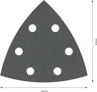 Bosch Accessories Best for Stone 2608605198 Deltaschuurpapier Met klittenband, Geperforeerd Korrelgrootte (num) 400 Hoekmaat 93 mm 5 stuk(s) - thumbnail