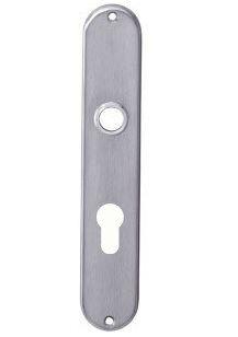 Langschild ovaal 220x41mm pc72 rvs