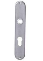 Langschild ovaal 220x41mm pc72 rvs - thumbnail