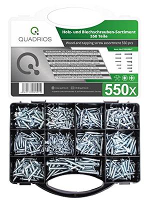 Quadrios 2109SA047 2109SA047 Plaatschroeven assortiment 550 stuk(s)