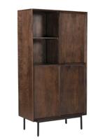 Livingfurn Opbergkast 'Ravenstein' Mangohout, 170 x 90cm, kleur Bruin - thumbnail