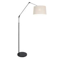 Steinhauer Verstelbare vloer schemerlampPrestige Chic 35cm zwart met taupe - 8185ZW - thumbnail