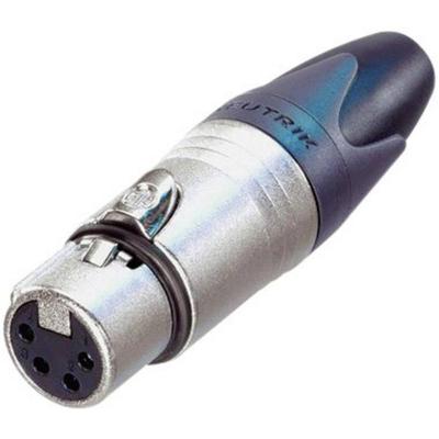Neutrik NC4FXX XLR-connector Bus, recht Aantal polen: 4 Zilver 1 stuk(s) Neutrik NC4FXX XLR-connector Bus, recht Aantal polen: 4 Zilver 1 stuk(s)