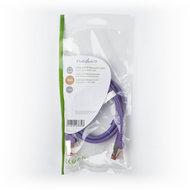 CAT6 S/FTP-Netwerkkabel | RJ45 Male - RJ45 Male | 1,0 m | Paars