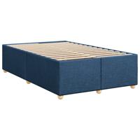 Boxspring met matras stof blauw 120x200 cm - thumbnail