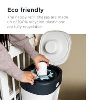 De Twist & click Tommee Tippee Sangenic luieremmer wit - thumbnail