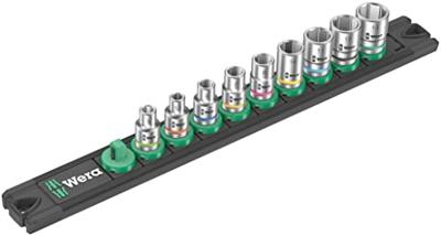Wera A 4 Zyklop 05005400001 Dopsleutelset Inch 1/4 9-delig Wera A 4 Zyklop 05005400001 Dopsleutelset Inch 1/4 9-delig