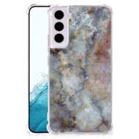 Samsung Galaxy S22 Anti-Shock Hoesje Marmer Grijs - thumbnail