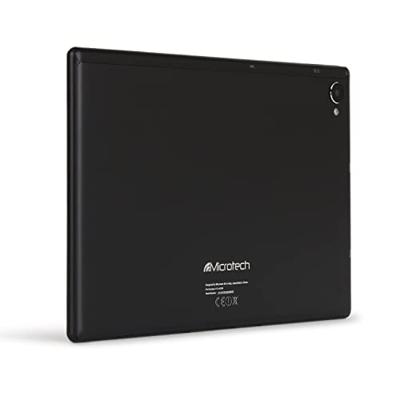 Microtech e-Tab ETL101GB Tablet LTE, Android 10, Google Play Store, Unisoc T618, RAM 4 GB, geheugen 64 GB, display 10,1 inch FHD IPS, batterij 6.000 mAh, Bluetooth, WLAN, USB-C, webcam, zwart