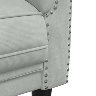 2-zitsbank fluweel lichtgrijs 2-zitsbank fluweel lichtgrijs