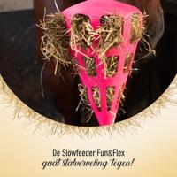 Hay Slowfeeder Fun and Flex 22 cm Roze Wortel - thumbnail