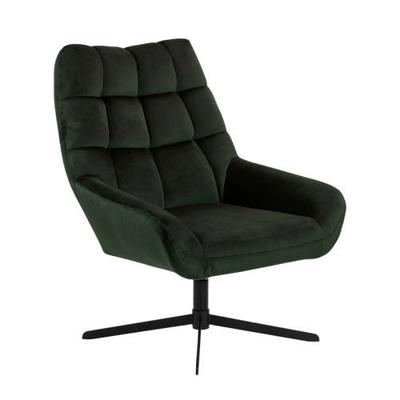 Sohome Draaifauteuil 'Nela' Velvet, kleur Dark Green