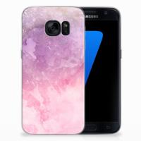 Smartphone hoesje Samsung Galaxy S7 Pink Purple Paint - thumbnail