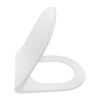 Closetzitting Boss & Wessing Venezia Inox Scharnieren en Softclose Wit Boss & Wessing - thumbnail