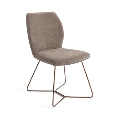 Jesper Home Ikata eetkamerstoel Mocha Mist beehive rose