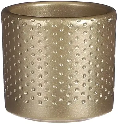 Era pot rond goud relief H7 x D7 cm Mica Decorations - Mica decorations
