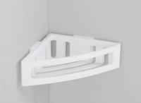 Wenko Static-Loc doucherekje Bralia (Hoekplank, Wit) - thumbnail