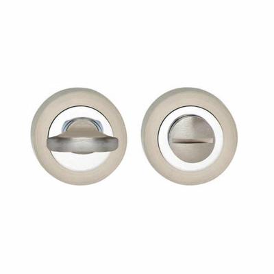 WC-sluiting 7mm verdekt met nokken ø52x10mm zamak chroom/nikkel mat
