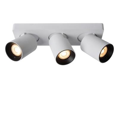 Lucide NIGEL - Plafondspot - LED Dim to warm - GU10 - 3x5W 2200K/3000K - Wit Lucide NIGEL - Plafondspot - LED Dim to warm - GU10 - 3x5W 2200K/3000K - Wit