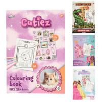 Craft Universe kleurboek A5 met stickers 4 assorti | 24 stuks - thumbnail